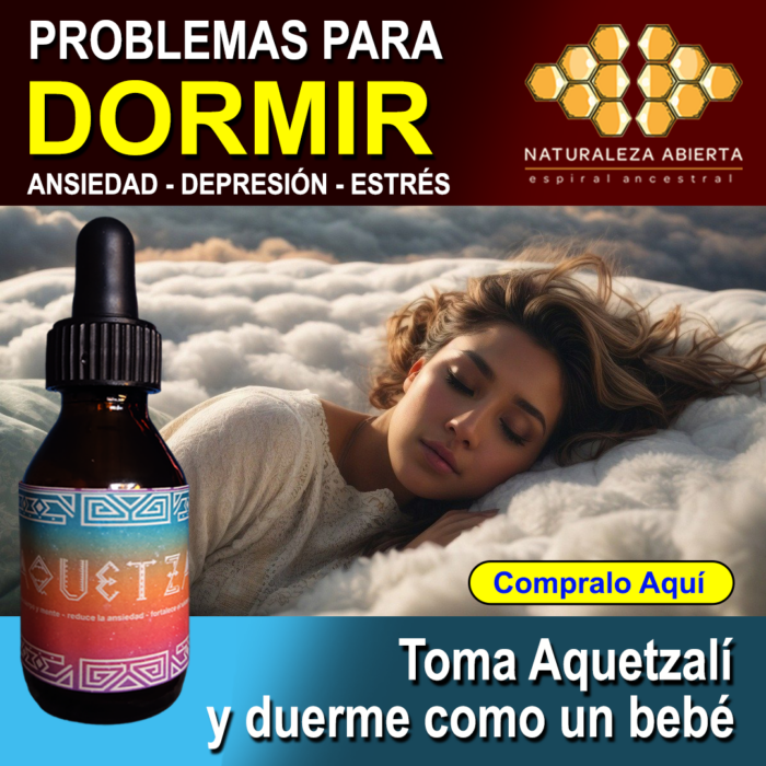 Aquetzalí Gotas sublingual, duerme como un bebé, equilibra emociones y más.