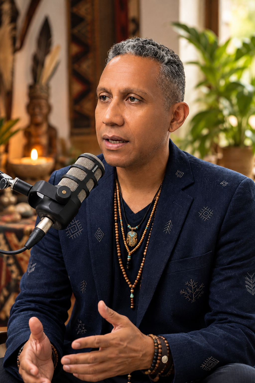 José Vegas durante una entrevista